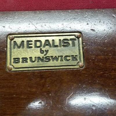 Lot #100  Brunswick Medalist Pool Table outfit - everything you need!