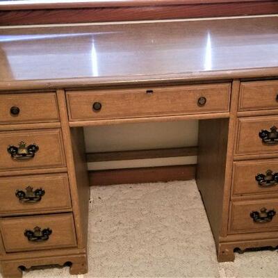 Lot #104  Vintage Knee Hole Desk