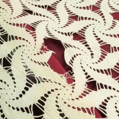 Lot #105  Hand Crocheted Coverlet