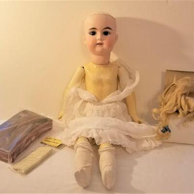 Lot #107  Antique German Bisque FloraDora Doll with Composition body - all original