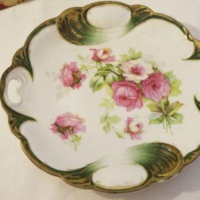 Lot #108  Two Antique Plates - one marked "Bavaria"