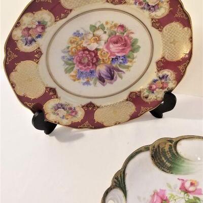 Lot #108  Two Antique Plates - one marked "Bavaria"