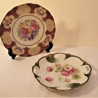 Lot #108  Two Antique Plates - one marked "Bavaria"