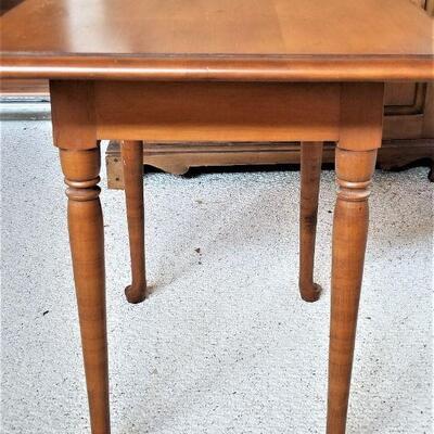 Lot #111  Small Maple Table with Cute Curved Feet
