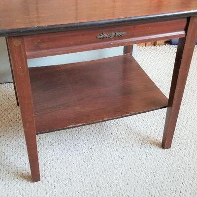Lot #112  Interesting Vintage Table with Rotating Top