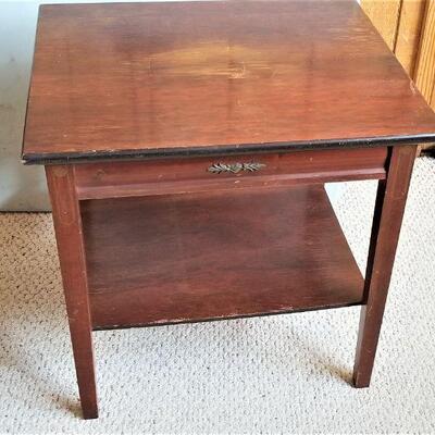 Lot #112  Interesting Vintage Table with Rotating Top