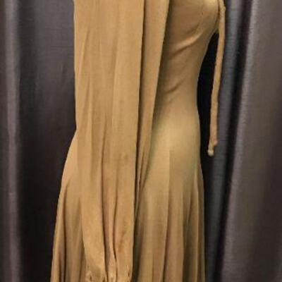 Rare Noriko Nishi Chicago Saks 5th Avenue ~ Park Avenue Room - Designer 1970s Vintage Swing Style Dancing Dress