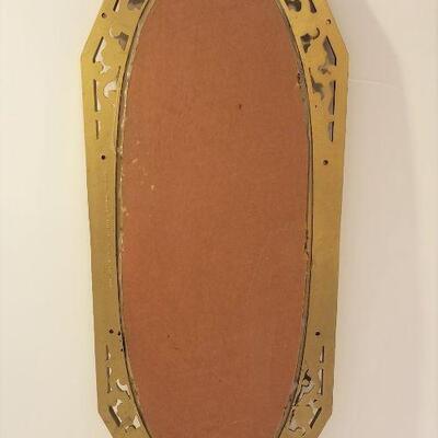 Lot #120  MidCentury Small Wall Mirror - Fleur di Lis