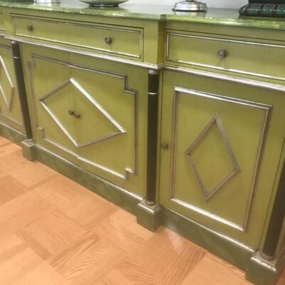 Unique Breakfront cabinet 80"Lx18"Dx35"H $695