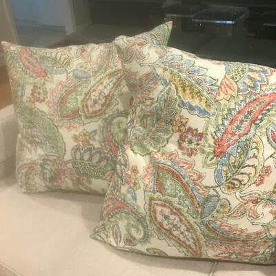 Paisley Pillows 24"x24" $20pr
