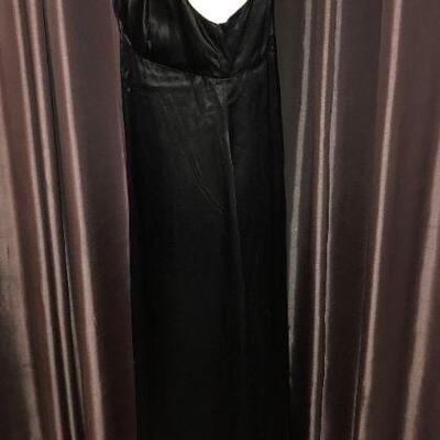 1970s All Black Maxi dress