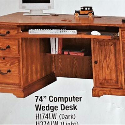 COMPUTER WEDGE DESK