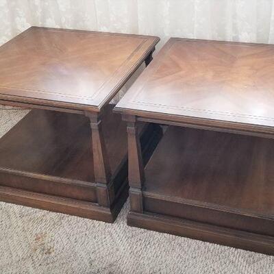 Lot #129  Pair of BRANDT Lamp Tables