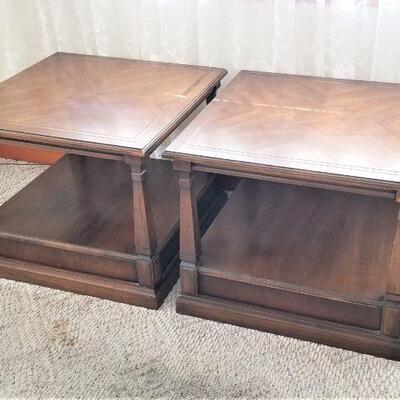Lot #129  Pair of BRANDT Lamp Tables
