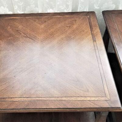 Lot #129  Pair of BRANDT Lamp Tables