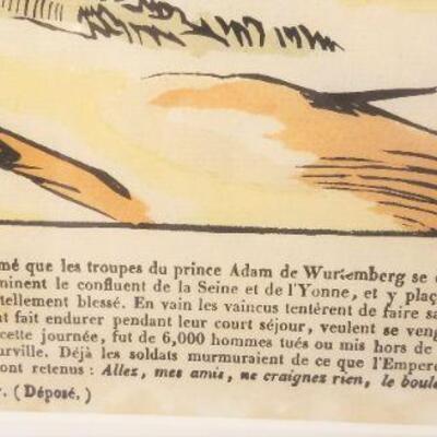 Lot #134  Antique Print of Napoleon at Montereau (Napoleonic Wars)