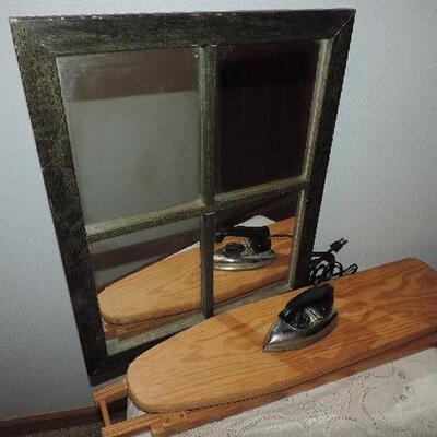ANTIQUE IRON & IRONBOARD PLUS MIRROR