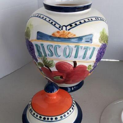 BAVERIAN PLATES & BISCOTTI JAR