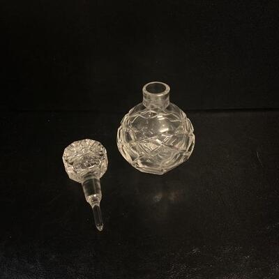 Vintage Crystal Perfume Bottle 