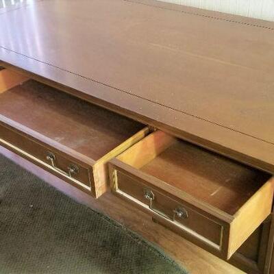 Lot #140  Mid Century Knee Hole Desk - Maddox Furniture Company