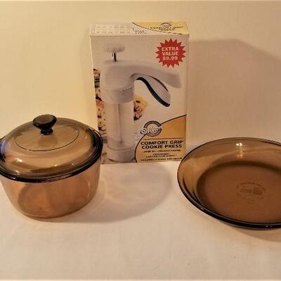 Lot #147  Visions/Anchor Hocking Cookware - Cookie Press new in box
