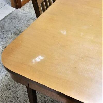 Lot #150  Mid Century Dining Set - 6 chairs