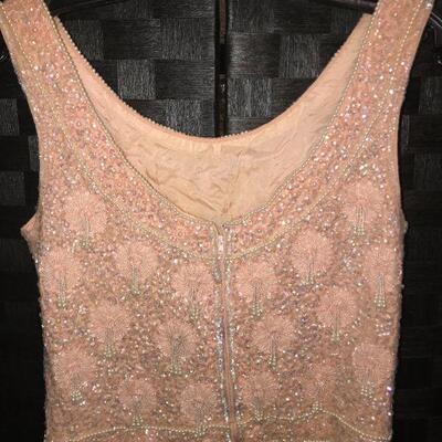 Made in Hong Kong 1950s  Beaded Shimmy Shirt 