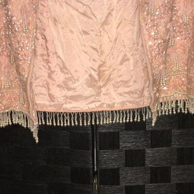 Made in Hong Kong 1950s  Beaded Shimmy Shirt 