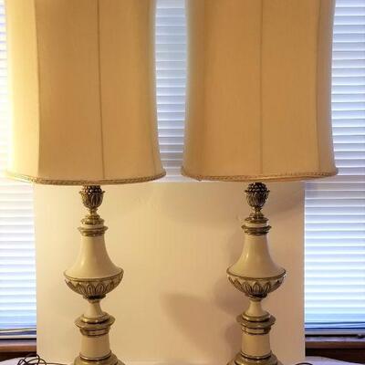 Lot #153  Pair of Vintage Table Lamps