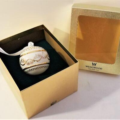 Lot #157  Wedgwood Christmas Ornament in Box