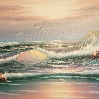 Lot #160  Decorative painting - Seascape