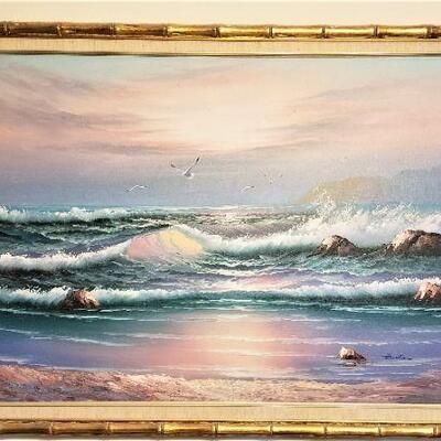 Lot #160  Decorative painting - Seascape
