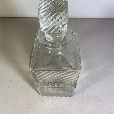 Lot# 156 s Old Mr. Boston Whiskey Liquor Glass Bottle Decanter VTG