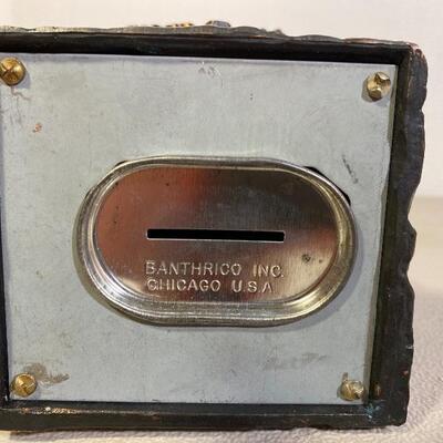 Lot# 162 s Vintage Metal BANTHRICO Coin Bank Eagle 