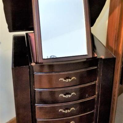 Lot #162  Contemporary Jewelry Armoire