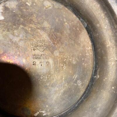 Lot# 164 Metal Pitcher Pot Lot Midsilcraft Pitcher Silver Plate Aluminum stamped Brass Pot