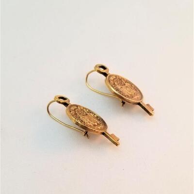 Lot #176  Pair of New Orleans Keys to the City converted into earrings - Gold filled
