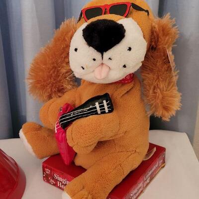 Lot 8: NEW Animated Valentine's Dog, Mixing Bowl, Measuring Spoons and Recipe Box