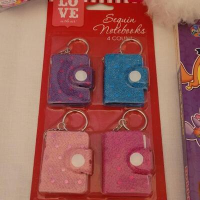 Lot 17: NEW Talking Bear, Dora the Explorer Valentine's Day Cards, Watch, Books and Mini Notebook Gifts