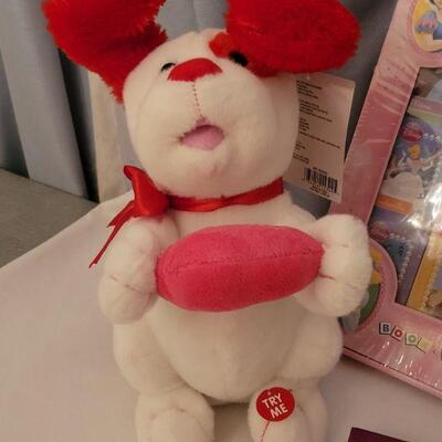 Lot 22: NEW Valentine's Day Animated Dog, Disney Gifts, Cards, and Pez