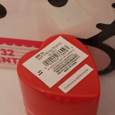 Lot 24: New HELLO KITTY Valentine's Cards, Lip Gloss, Stamp, Cube Puzzle, Activity Pad and Plushie