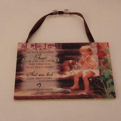 Lot 32: NEW Religious Pictures, Plastic Plaque & Air Freshener