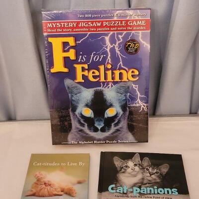 Lot 35: NEW Puzzle and (2) Books