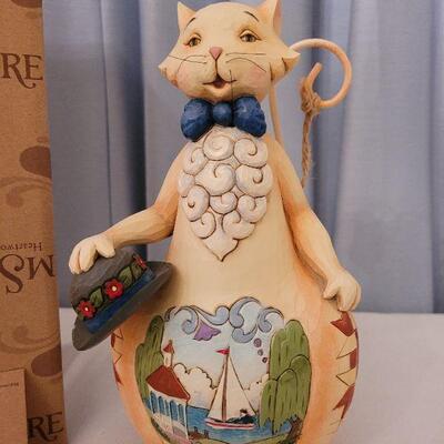 Lot 37: NEW Jim Shores Summer Scene Cat