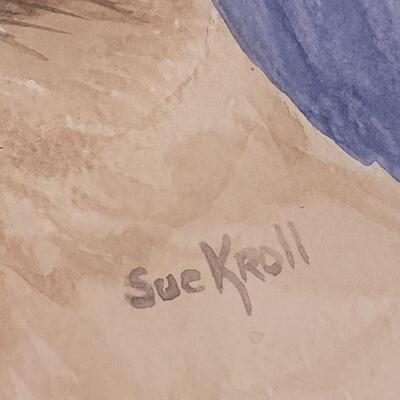 Lot 41: Original Watercolor by Sue Kroll