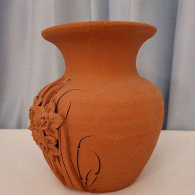 Lot 43: Signed Floral Vase