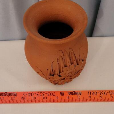 Lot 43: Signed Floral Vase