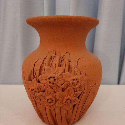 Lot 43: Signed Floral Vase