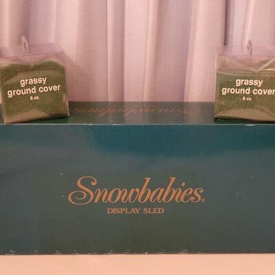 Lot 45: NEW Snowbabies Sled and Ground Cover