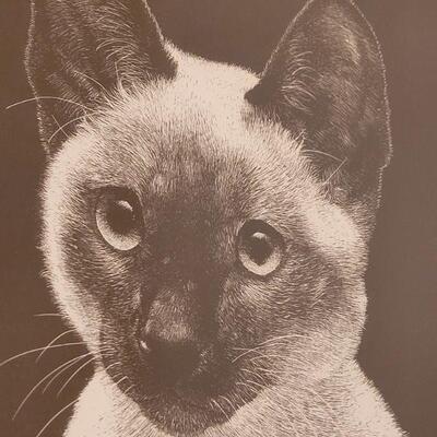 Lot 47: Vintage Chaplan Siamese Print